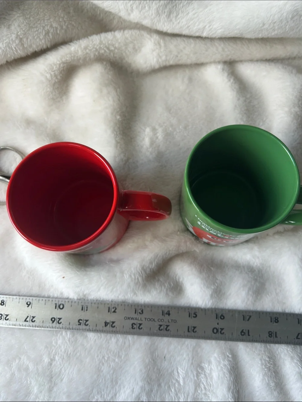 M&M's Ceramic Coffee Mug - Red and Green